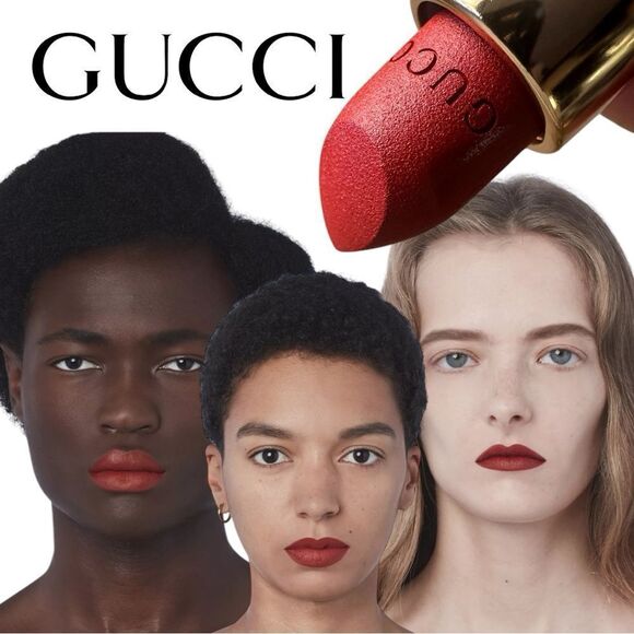 GUCCI ROUGE À LÈVRES MAT LIPSTICK – JANET RUST 505 - Picture 9 of 17